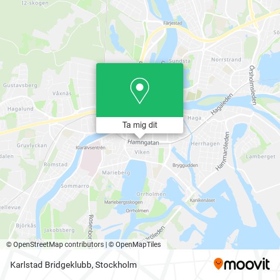 Karlstad Bridgeklubb karta
