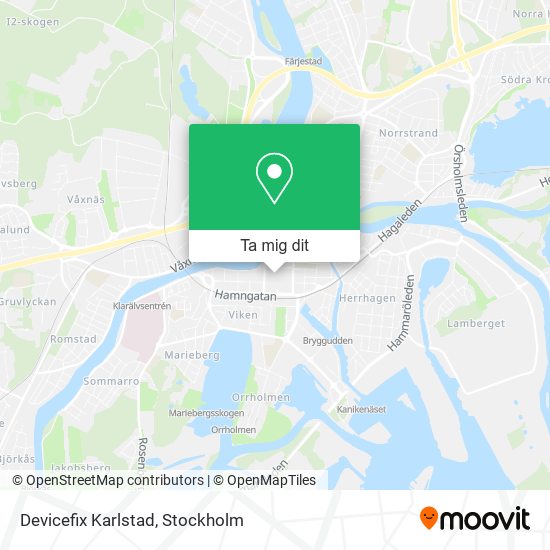 Devicefix Karlstad karta