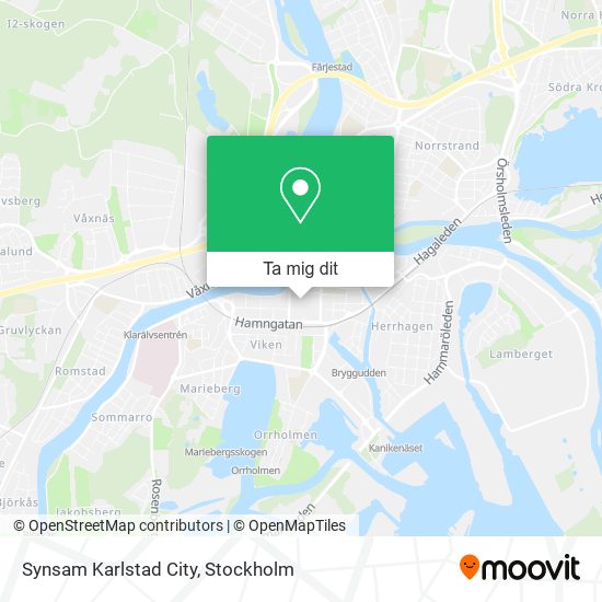 Synsam Karlstad City karta