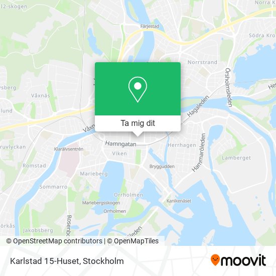 Karlstad 15-Huset karta