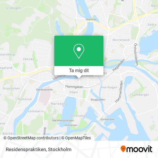 Residenspraktiken karta
