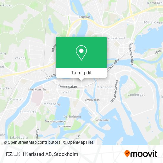 F.Z.L.K. i Karlstad AB karta