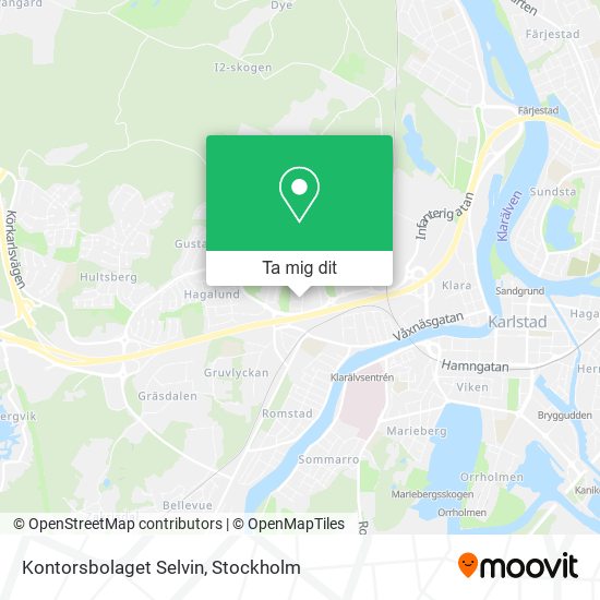 Kontorsbolaget Selvin karta