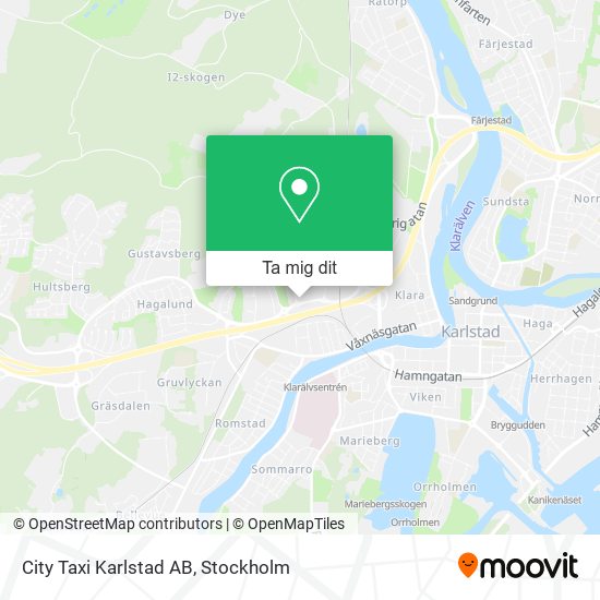 City Taxi Karlstad AB karta