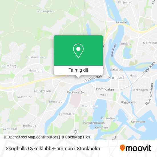 Skoghalls Cykelklubb-Hammarö karta