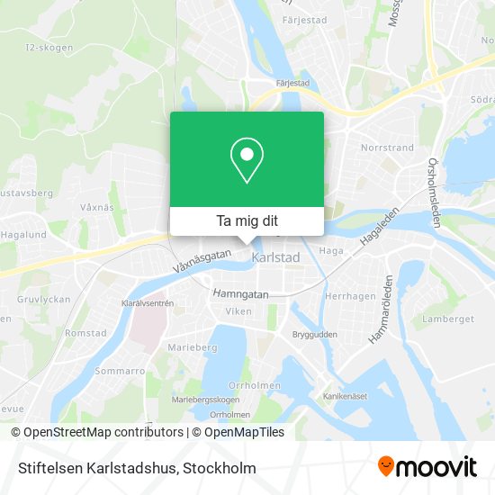Stiftelsen Karlstadshus karta