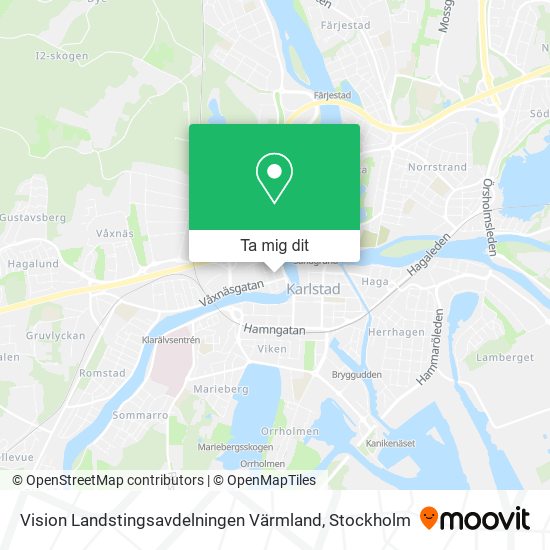 Vision Landstingsavdelningen Värmland karta