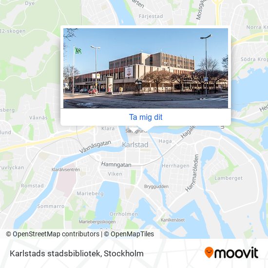 Karlstads stadsbibliotek karta