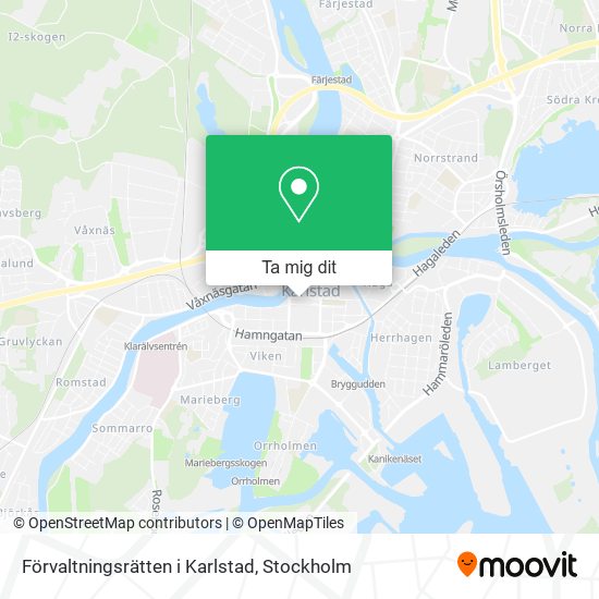 Förvaltningsrätten i Karlstad karta