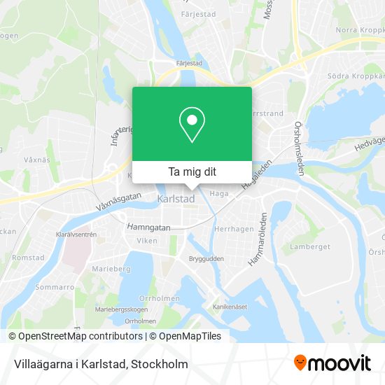 Villaägarna i Karlstad karta