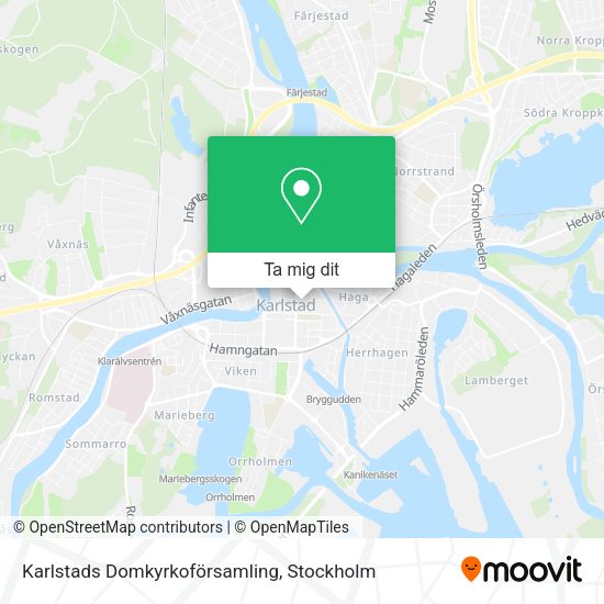Karlstads Domkyrkoförsamling karta