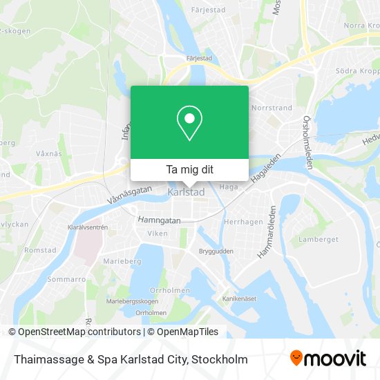 Thaimassage & Spa Karlstad City karta