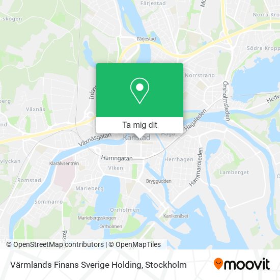 Värmlands Finans Sverige Holding karta