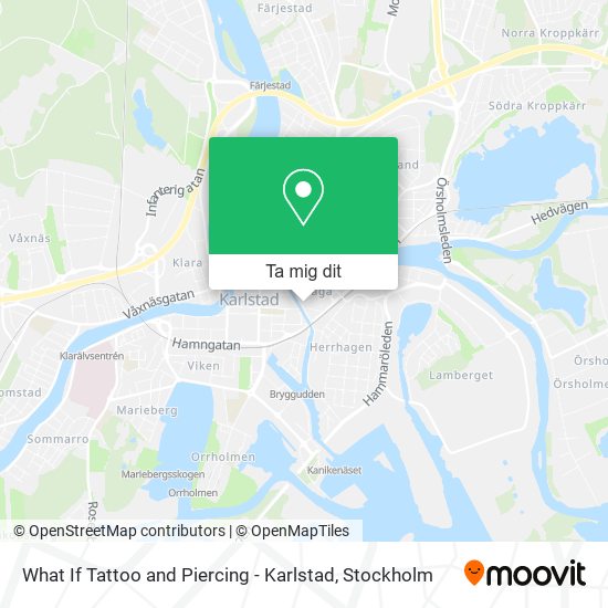 What If Tattoo and Piercing - Karlstad karta