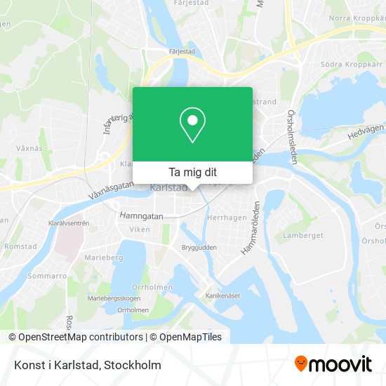 Konst i Karlstad karta