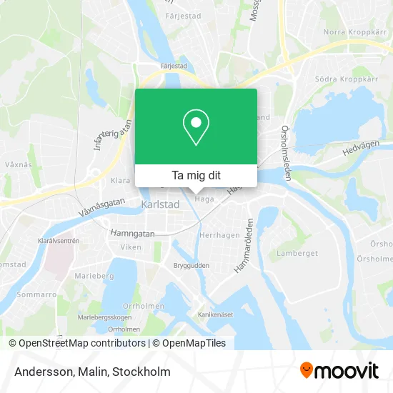 Andersson, Malin karta