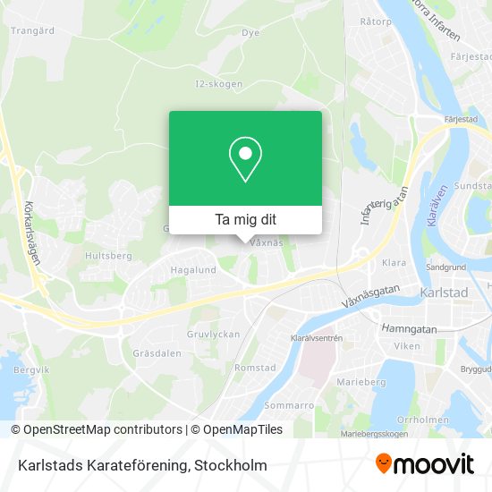 Karlstads Karateförening karta