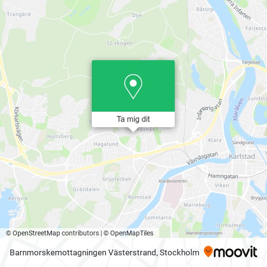 Barnmorskemottagningen Västerstrand karta