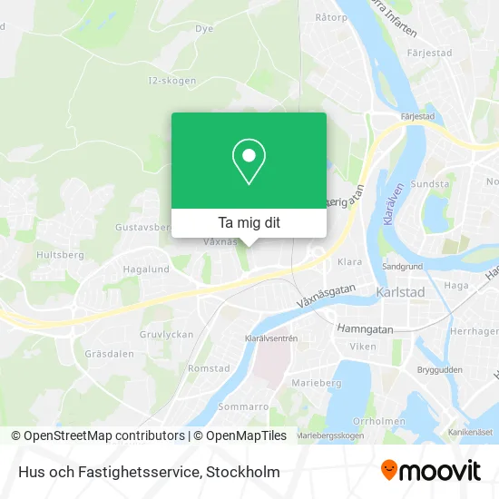Hus och Fastighetsservice karta