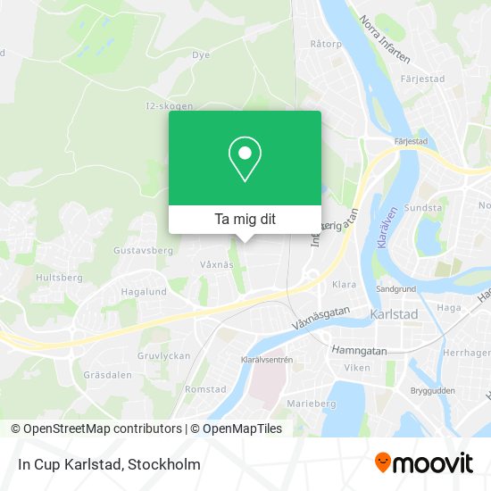 In Cup Karlstad karta