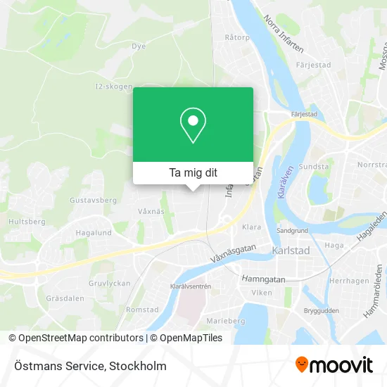 Östmans Service karta