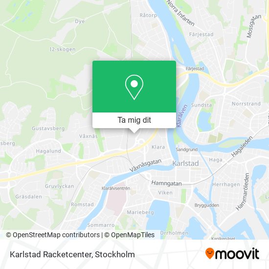 Karlstad Racketcenter karta