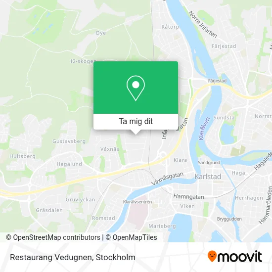 Restaurang Vedugnen karta