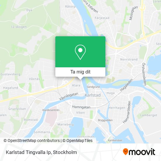 Karlstad Tingvalla Ip karta