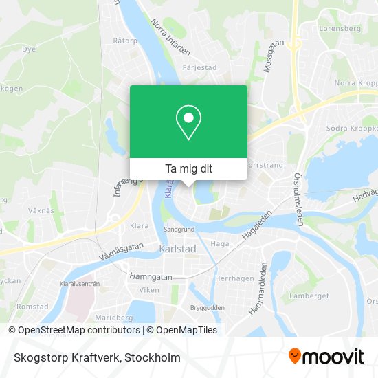 Skogstorp Kraftverk karta