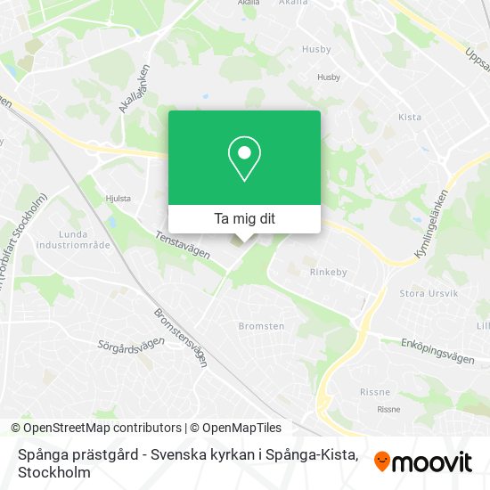 Spånga prästgård - Svenska kyrkan i Spånga-Kista karta