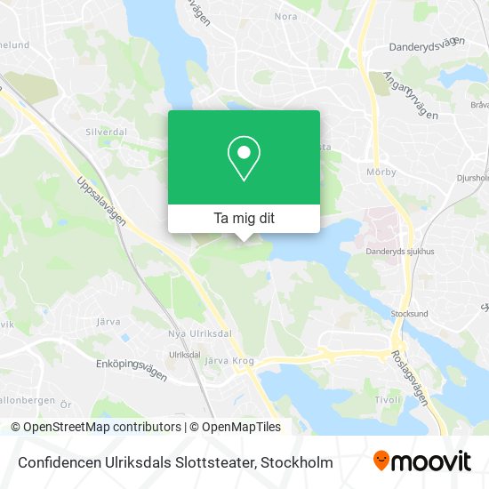 Confidencen Ulriksdals Slottsteater karta