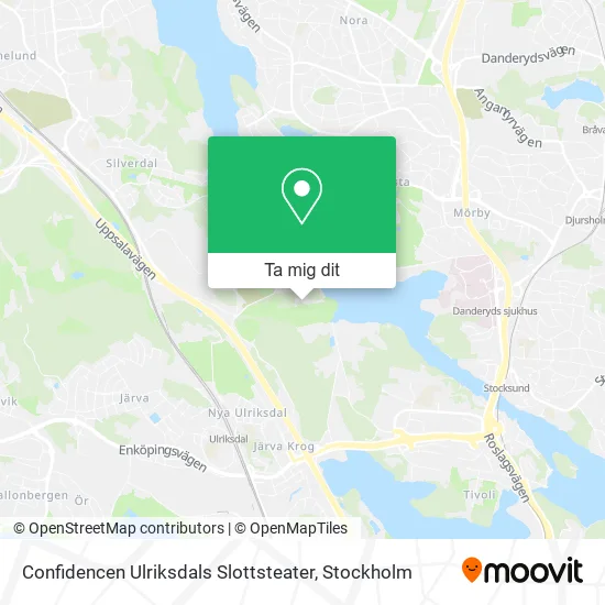 Confidencen Ulriksdals Slottsteater karta