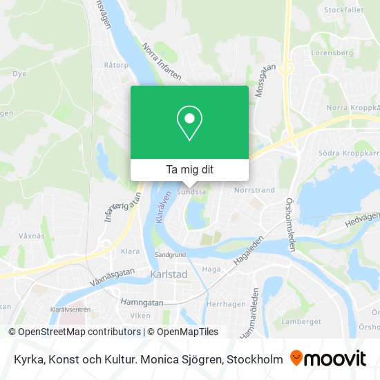 Kyrka, Konst och Kultur. Monica Sjögren karta