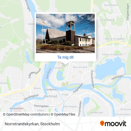 Norrstrandskyrkan karta