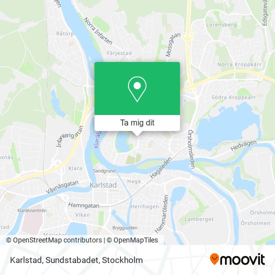 Karlstad, Sundstabadet karta