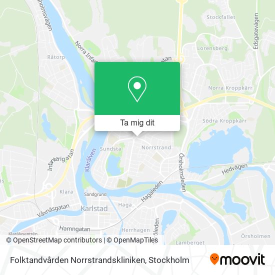 Folktandvården Norrstrandskliniken karta