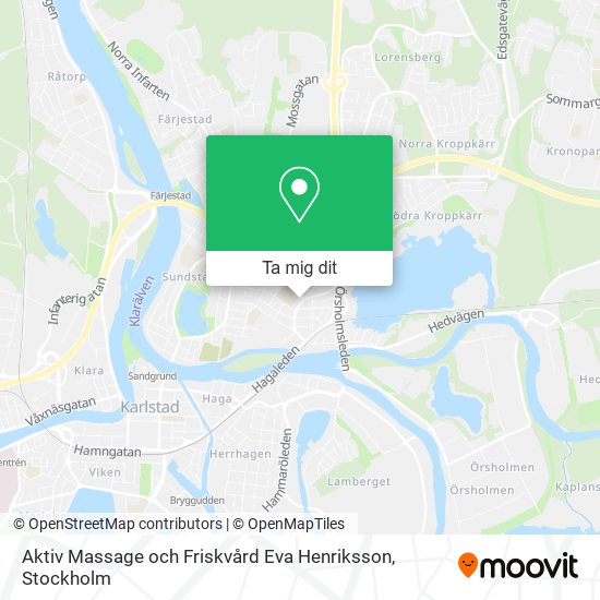 Aktiv Massage och Friskvård Eva Henriksson karta