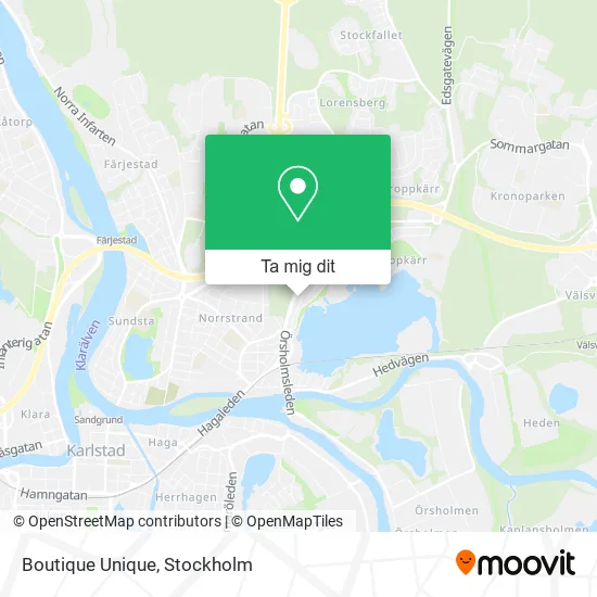 Boutique Unique karta