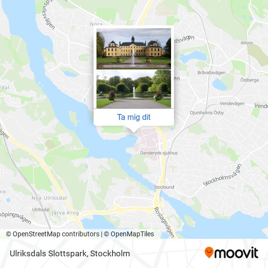 Ulriksdals Slottspark karta