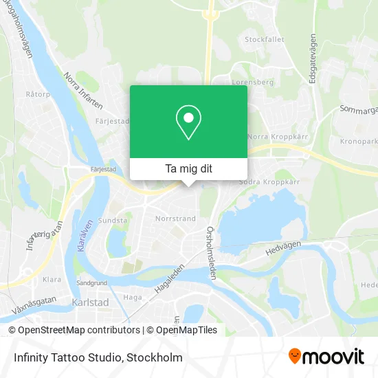 Infinity Tattoo Studio karta