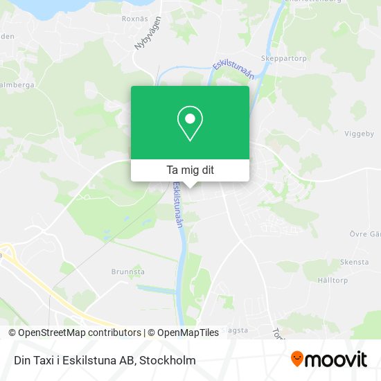 Din Taxi i Eskilstuna AB karta