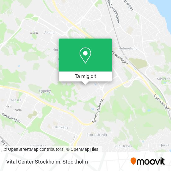 Vital Center Stockholm karta