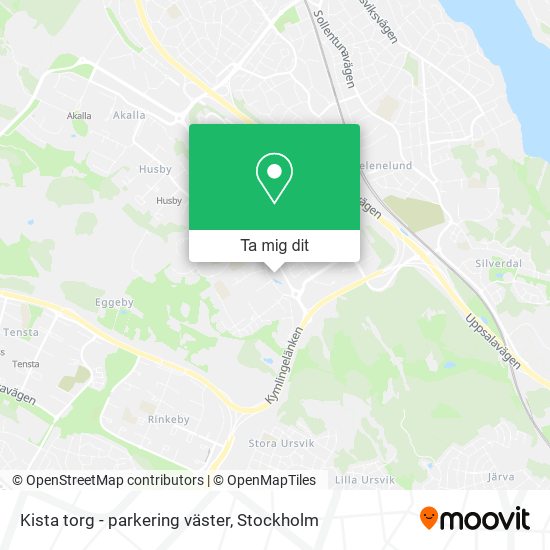 Kista torg - parkering väster karta