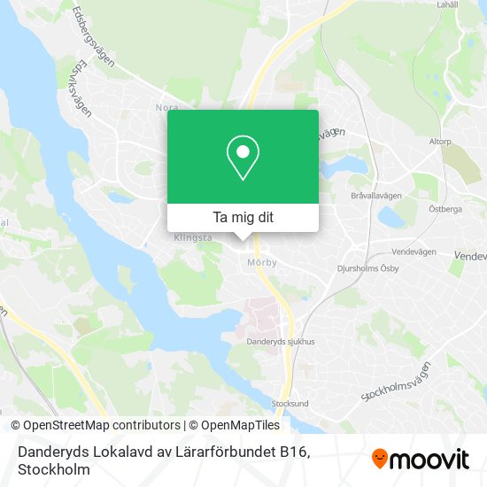Danderyds Lokalavd av Lärarförbundet B16 karta