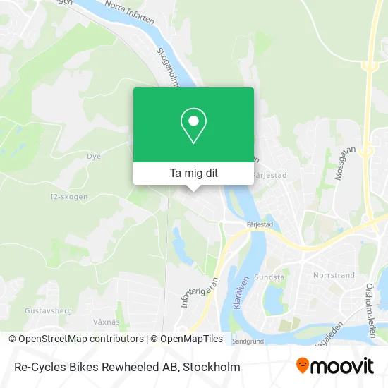 Re-Cycles Bikes Rewheeled AB karta