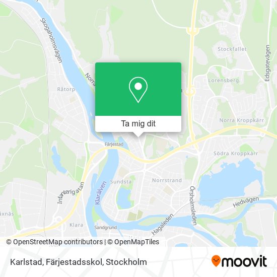 Karlstad, Färjestadsskol karta