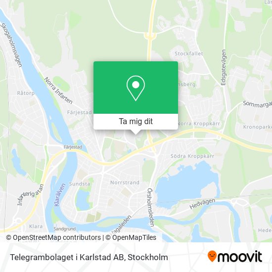 Telegrambolaget i Karlstad AB karta