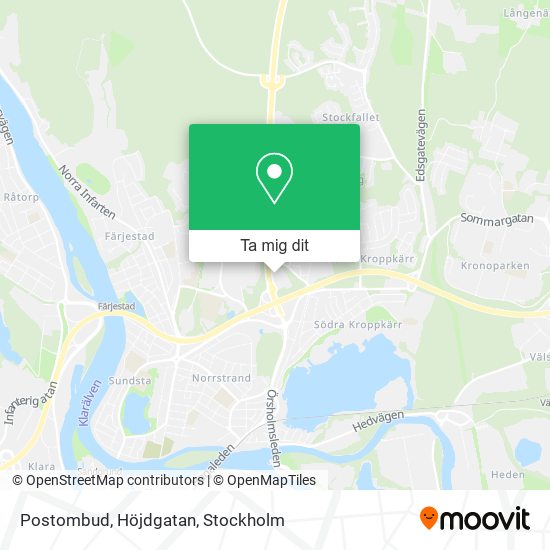 Postombud, Höjdgatan karta