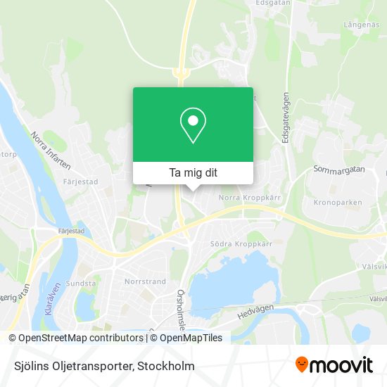 Sjölins Oljetransporter karta