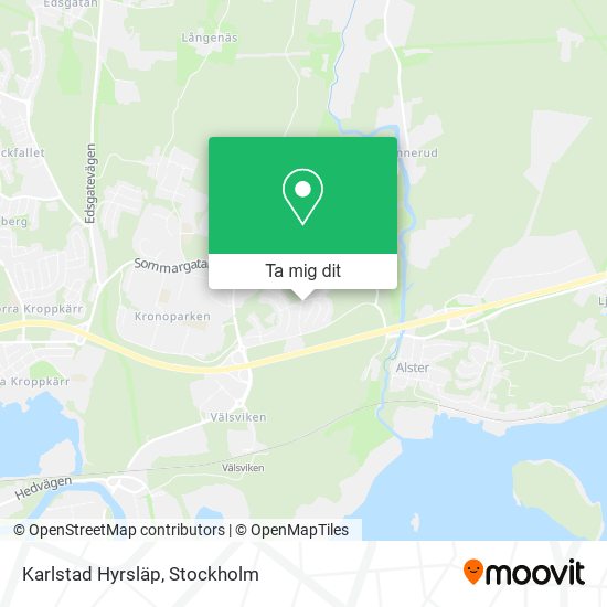 Karlstad Hyrsläp karta